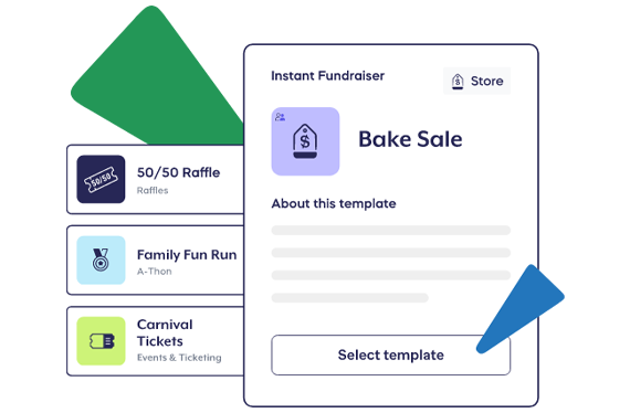 Set up a fundraiser in minutes