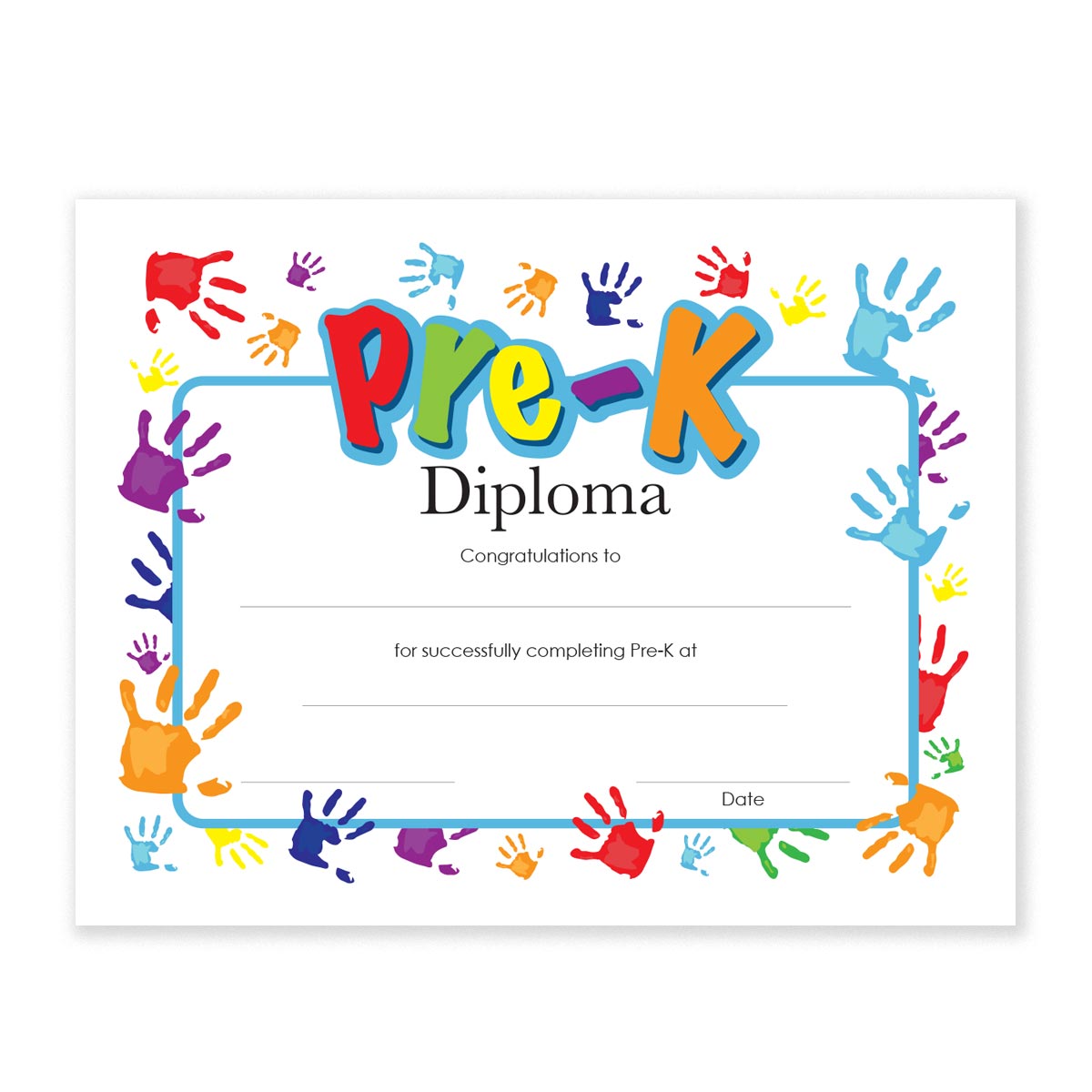Pre Kindergarten Diploma Free Printable